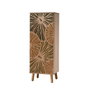 Hanah Home S 929 Zapatero de Aglomerado Melamina 50x135x38cm con Patas y Tiradores de Madera Maciza